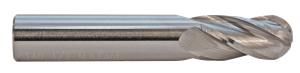 M.A. Ford TuffCut® GP 4 Flute Ball Nose End Mill, Standard Length