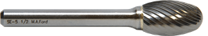 M.A. Ford Solid Carbide Edge Hog® Bur Ellipitcal